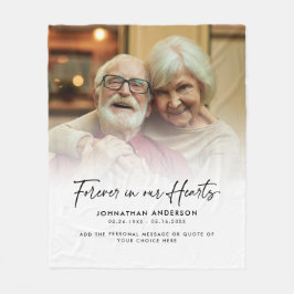 Cobertor De Velo Para Sempre Em Nossos Corações Foto E Mensagem Mem