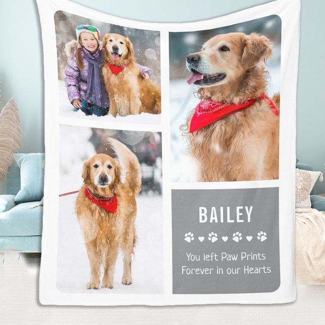 Cobertor De Velo Para sempre na Colagem Fotográfica do Pet Memorial (Criador carregado)