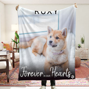 Cobertor De Velo Para sempre no nosso coração: Pet Loss Memorial