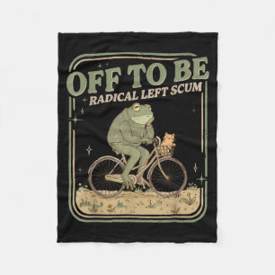 Cobertor De Velo Para ser sapo meme de escória radical de esquerda