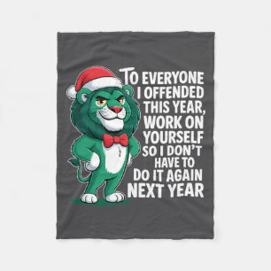Cobertor De Velo Para Todos Que Ofendi Este Ano Camiseta Divertida