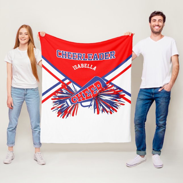 Cobertor De Velo Para um 📣 Cheerleader - Azul, Branco e Vermelho 2 (In Situ)