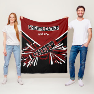 Cobertor De Velo Para um Cheerleader 📣 - Marrom, preto e branco