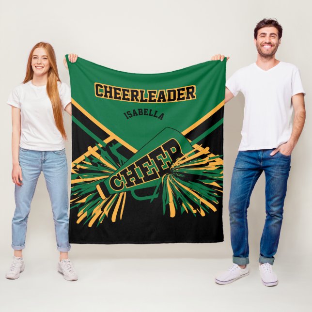 Cobertor De Velo Para um 📣 Cheerleader - Verde escuro, Dourado e P (In Situ)
