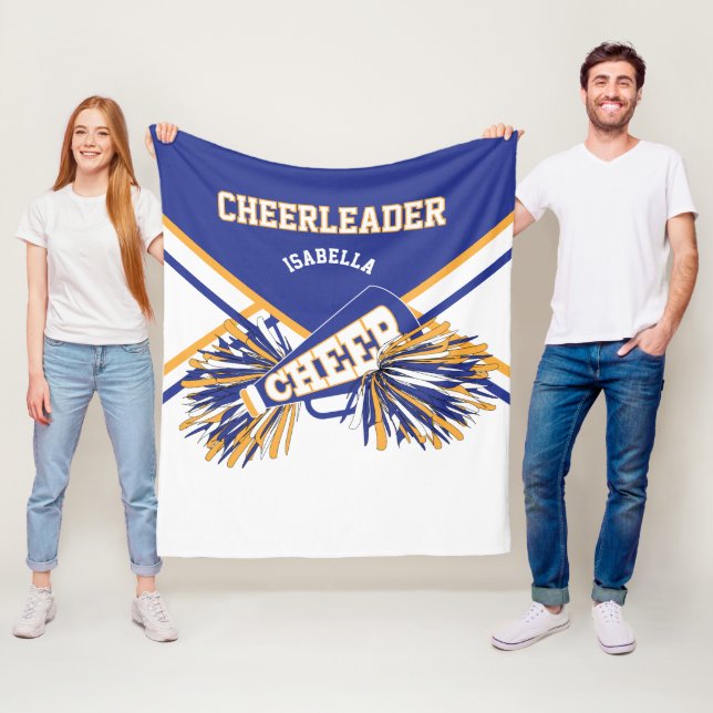 Cobertor De Velo Para uma líder de torcida 📣 - Azul, Dourado & Bra (In Situ)
