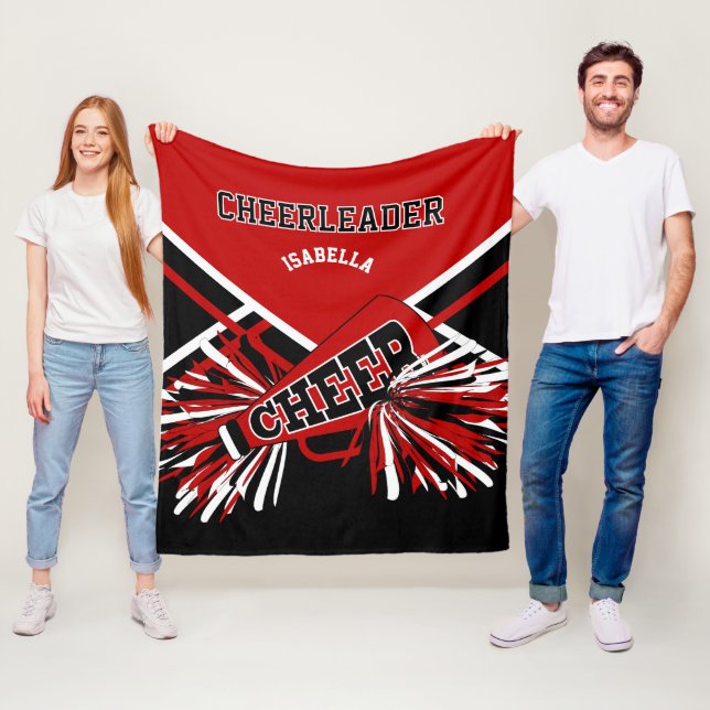 Cobertor De Velo Para uma líder de torcida 📣 - Vermelho, Preto e B (In Situ)