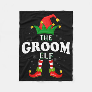 Cobertor De Velo Parabéns da Família Elf do Xmas Groom Corresponden