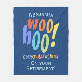 Cobertor De Velo Parabéns de aposentação coloridos