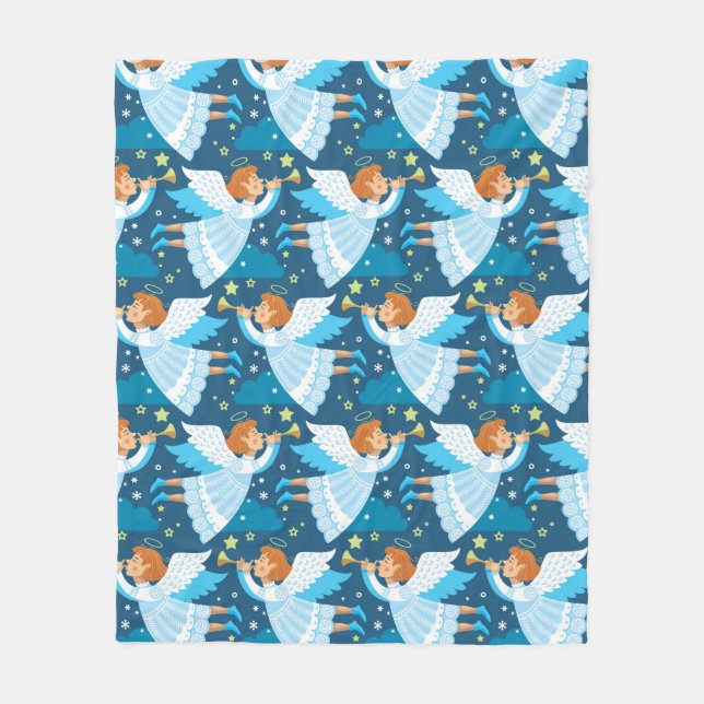 Cobertor De Velo Parafernália de Natal. Ilustração (Frente)