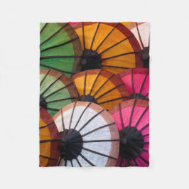 Cobertor De Velo Parapluies multicolores : marché de Luang Prabang