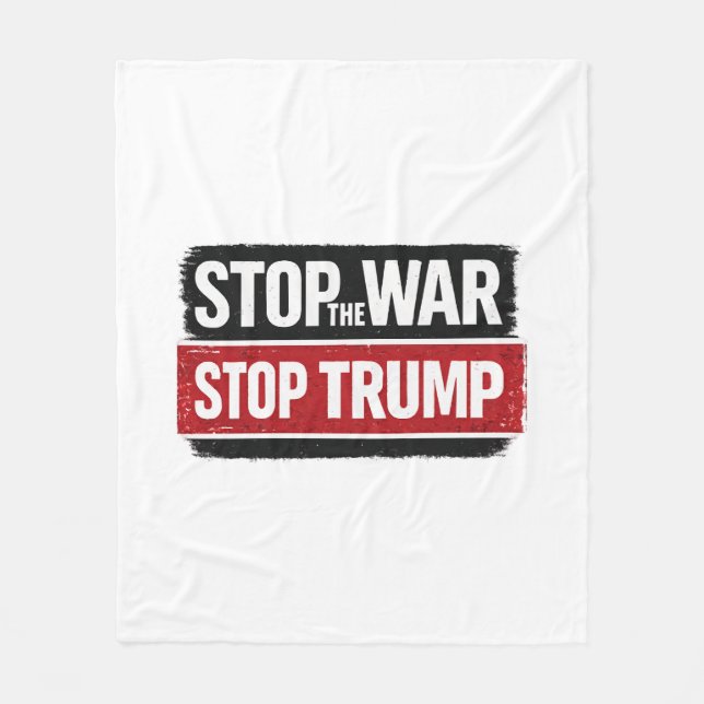 Cobertor De Velo Pare a Guerra Pare Trump (Frente)