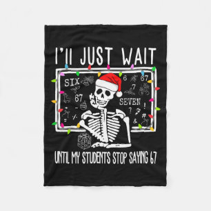 Cobertor De Velo Pare de dizer 6-7 Piada Professor 67 Natal Meme Si