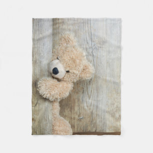 Cobertor De Velo Parede de Madeira Rústica De Urso Bastante Enchid