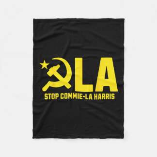 Cobertor De Velo Parem com o comunismo de Commie-la-Harris Kamala T