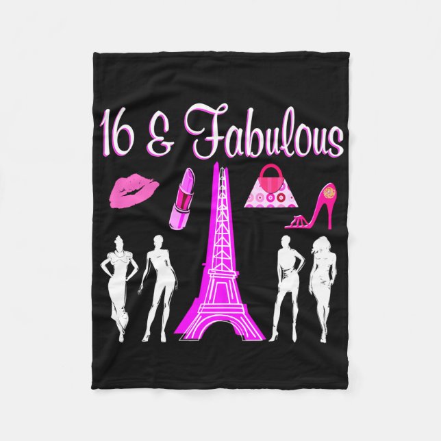COBERTOR DE VELO PARIS INSPIRED SWEET 16º ANIVERSÁRIO DESIGN (Frente)