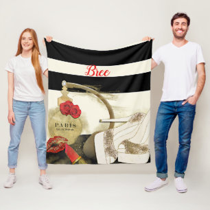 Cobertor De Velo Paris Parfum Perfume Rosas Saltos & Lábios