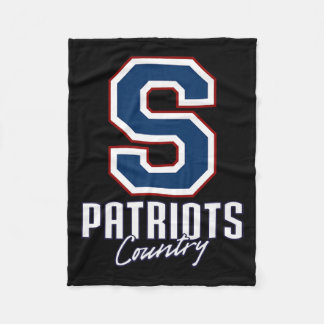 Cobertor De Velo Parkersburg South Patriots Logo Country Hs