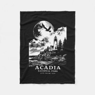 Cobertor De Velo Parque Nacional Acadia Maine Férias Lembrança Ao A