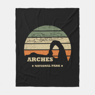 Cobertor De Velo Parque Nacional Arches Vintage - Moab - Utah
