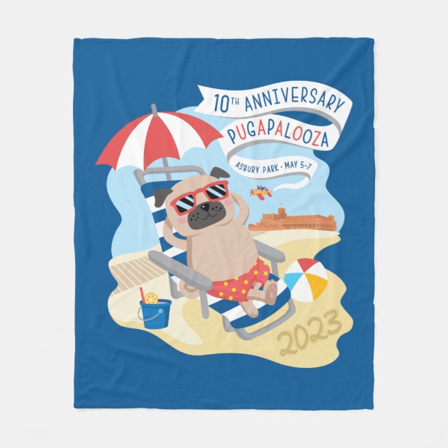 Cobertor De Velo Parque Pugapaloza Asbury 2023 Fleece Blanket (Frente)