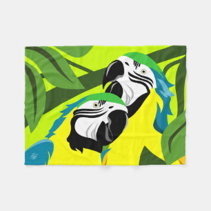 Cobertor De Velo Parrot Macaw