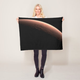 Cobertor De Velo Parte De Marte Na Fronteira De Luz E Escuro.