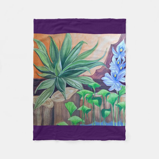 Cobertor De Velo Partido das Plantas (Frente)