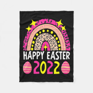 Cobertor De Velo Páscoa 2022 arco-íris fofo feliz páscoa 2022 mulhe