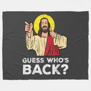 Cobertor De Velo Páscoa Adivinhe Quem Está de Volta Jesus Engraçado