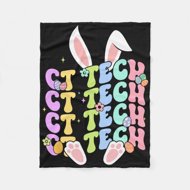 Cobertor De Velo Páscoa Ct Tech Bunny Ct Tech Páscoa Day Men Mulher (Frente)