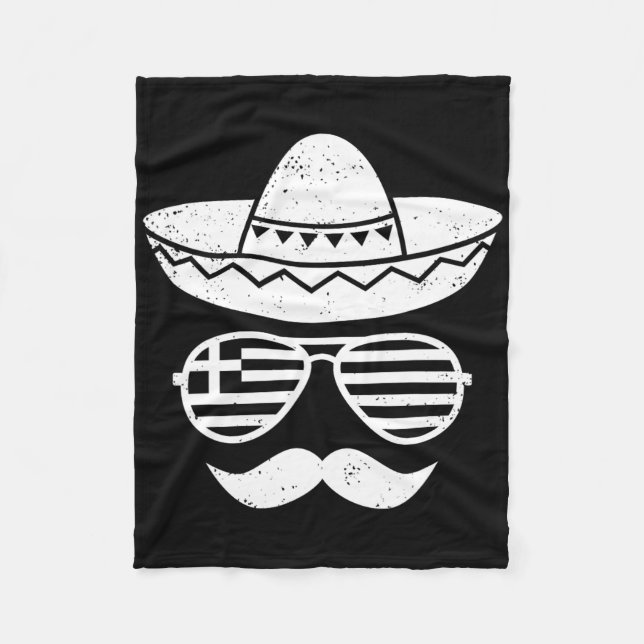 Cobertor De Velo Páscoa Grega Sungles Cinco De Mayo Mexicano Crianç (Frente)
