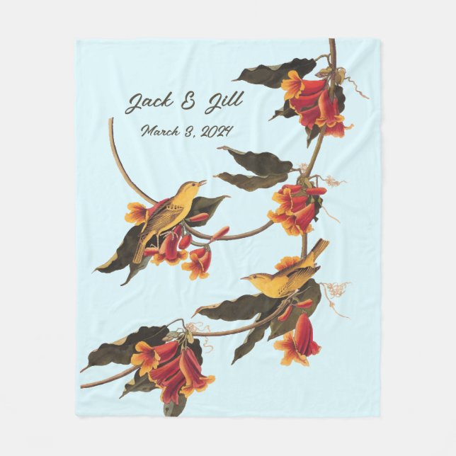 Cobertor De Velo Passageiros amarelos da vinha (Frente)