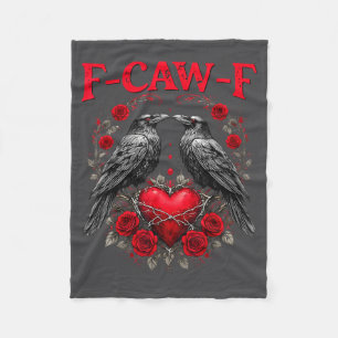 Cobertor De Velo Passarinho Preto Engraçado F-caw-f Anti Dia dos Na