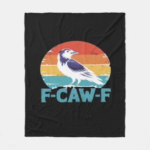 Cobertor De Velo Pássaro F-Caw-F Corvo Engraçado Amante de Corvos E