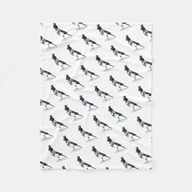 Cobertor De Velo Pássaro Mágico Vitoriano (Frente)