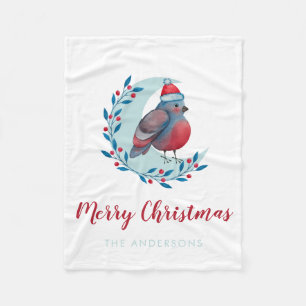 Cobertor De Velo Pássaro Natal Personalizado na Lua