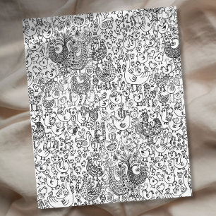 Cobertor De Velo Pássaros Negra e Brancos Modernos Padrão Imísico