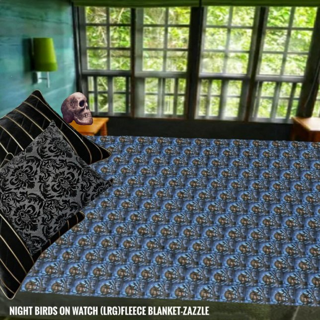 Cobertor De Velo Pássaros Noturnos Em Observação (Criador carregado)