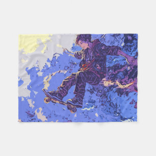 Cobertor De Velo Passeio de skate mágico - Skateboard