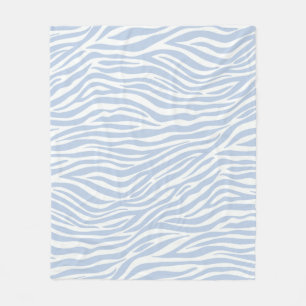 Cobertor De Velo Pastel Blue Zebra Animal Stripes Groovy Padrão