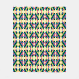 Cobertor De Velo Pastel de Diamantes com abstrato striping