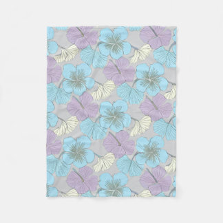 Cobertor De Velo "Pastel Floral Fleece Blanket"