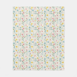 Cobertor De Velo pastel garden watercolor florals
