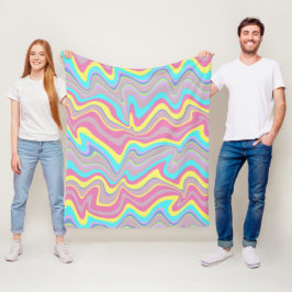 Cobertor De Velo Pastel Liquify Waves