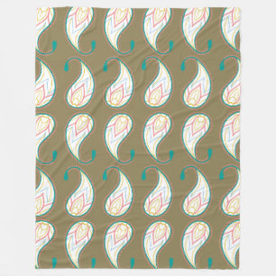 Cobertor De Velo Pastel Paisley