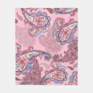 Cobertor De Velo Pastel paisley, tradicional padrão étnico uniforme