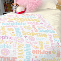 Pastel preppy smilie faces star name Sophie
