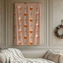 Cobertor De Velo Pastel Retro Blanket Groovy Christmas Home Touch