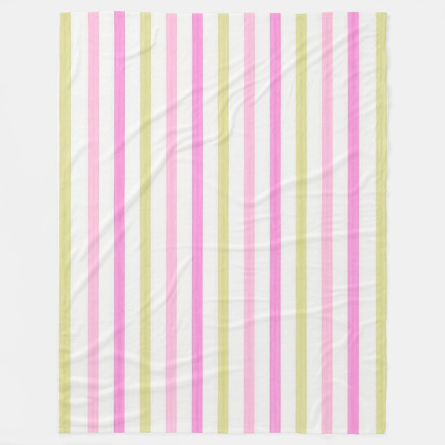 Cobertor De Velo Pastel Stripes (Frente)