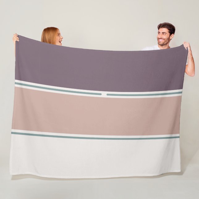 Cobertor De Velo Pastel Stripes-2 – Soft Neutral Stripe Layout (In Situ)